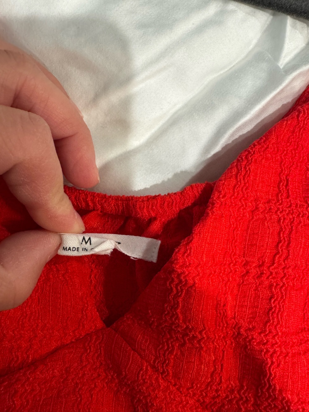 O'Neill Bright Red Ruffle Tiered Camisole - Picture 4 of 4